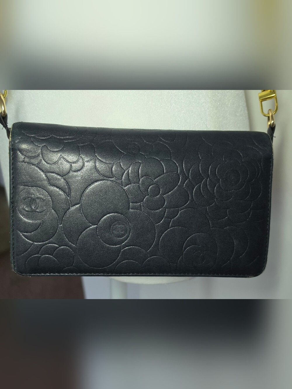 Authentic CHANEL Black Leather Wallet/Clutch - Picture 7 of 17